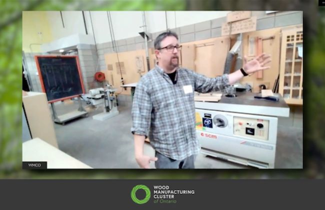 Networking Event Tour of Humber College Woodworking Shop